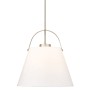 Z-Lite Z-Studio Linen Pendant 18" Wide Pendant Brushed Nickel