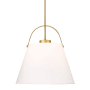 Z-Lite Z-Studio Linen Pendant 18" Wide Pendant Heritage Brass