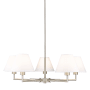 Z-Lite Leila 5 Light 34" Wide Chandelier Brushed Nickel