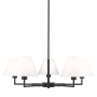 Z-Lite Leila 5 Light 34" Wide Chandelier Matte Black