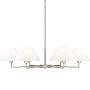 Z-Lite Leila 6 Light 44" Wide Chandelier Brushed Nickel