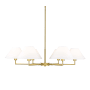 Z-Lite Leila 6 Light 44" Wide Chandelier Luxe Gold