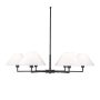 Z-Lite Leila 6 Light 44" Wide Chandelier Matte Black