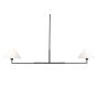Z-Lite Leila 2 Light 62" Wide Linear Chandelier Matte Black