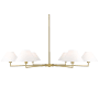 Z-Lite Leila 6 Light 63" Wide Chandelier Luxe Gold