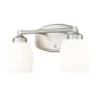 Z-Lite Kendrick 2 Light 15" Wide Vanity Light Brushed Nickel