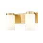 Z-Lite Burk 2 Light 14" Wide Vanity Light Luxe Gold