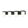 Z-Lite Burk 4 Light 30" Wide Vanity Light Matte Black