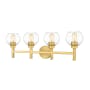 Z-Lite Sutton 4 Light 32" Wide Vanity Light Brushed Gold