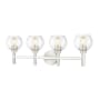 Z-Lite Sutton 4 Light 32" Wide Vanity Light Brushed Nickel