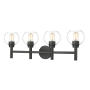 Z-Lite Sutton 4 Light 32" Wide Vanity Light Matte Black
