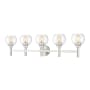 Z-Lite Sutton 5 Light 40" Wide Vanity Light Brushed Nickel