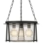 Z-Lite Cape Harbor Pendant 3 Light 18" Wide Pendant Matte Black