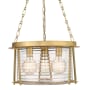 Z-Lite Cape Harbor Pendant 3 Light 18" Wide Pendant Rubbed Brass