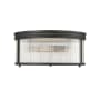 Z-Lite Carnaby 4 Light 18" Wide Flush Mount Drum Ceiling Fixture Matte Black