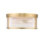 Z-Lite Carnaby 4 Light 18" Wide Flush Mount Drum Ceiling Fixture Modern Gold