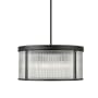 Z-Lite Carnaby 6 Light 25" Wide Drum Chandelier Matte Black