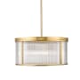 Z-Lite Carnaby 6 Light 25" Wide Drum Chandelier Modern Gold