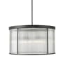 Z-Lite Carnaby 9 Light 33" Wide Drum Chandelier Matte Black
