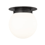 Z-Lite Calhoun 7" Wide Semi-Flush Globe Ceiling Fixture Matte Black