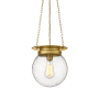 Z-Lite Calhoun 9" Wide Mini Pendant Heritage Brass