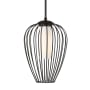 Z-Lite Savanti 12" Wide Pendant Matte Black