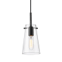 Z-Lite Kira 5" Wide Mini Pendant with Shade Matte Black