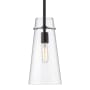 Z-Lite Kira 7" Wide Mini Pendant Matte Black