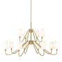 Z-Lite Gianna 12 Light 61" Wide Chandelier Modern Gold