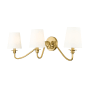 Z-Lite Gianna 3 Light 10" Tall Wall Sconce Modern Gold