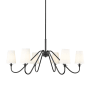 Z-Lite Gianna 6 Light 47" Wide Chandelier Matte Black