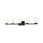 Z-Lite Annalise 5 Light 7" Wide Vanity Light Matte Black