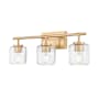 Z-Lite Landon 3 Light 24" Wide Vanity Light Modern Gold