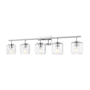 Z-Lite Landon 5 Light 42" Wide Vanity Light Chrome