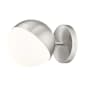 Z-Lite Realm Sphere 7" Tall Bathroom Sconce Brushed Nickel