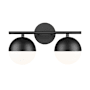 Z-Lite Realm Sphere 2 Light 16" Wide Vanity Light Matte Black