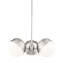 Z-Lite Realm Sphere 3 Light 18" Wide Chandelier Brushed Nickel