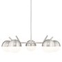 Z-Lite Realm Sphere 5 Light 32" Wide Chandelier Brushed Nickel