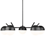Z-Lite Realm Sphere 5 Light 32" Wide Chandelier Matte Black