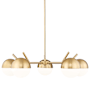 Z-Lite Realm Sphere 5 Light 32" Wide Chandelier Modern Gold