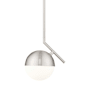 Z-Lite Realm Sphere 9" Wide Mini Pendant Brushed Nickel