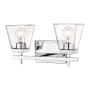Z-Lite Lauren 2 Light 16" Wide Vanity Light Chrome