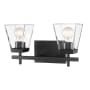 Z-Lite Lauren 2 Light 16" Wide Vanity Light Matte Black