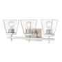 Z-Lite Lauren 3 Light 22" Wide Vanity Light Brushed Nickel