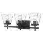 Z-Lite Lauren 3 Light 22" Wide Vanity Light Matte Black