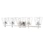 Z-Lite Lauren 5 Light 39" Wide Vanity Light Brushed Nickel