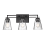 Z-Lite Lyna 3 Light 9" Wide Vanity Light Matte Black