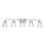 Z-Lite Lyna 5 Light 9" Wide Vanity Light Brushed Nickel