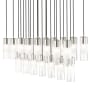 Z-Lite Alton 23 Light 54" Wide Linear Chandelier Brushed Nickel