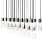 Z-Lite Alton 23 Light 54" Wide Linear Chandelier Matte Black